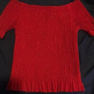 Red Off the shoulder